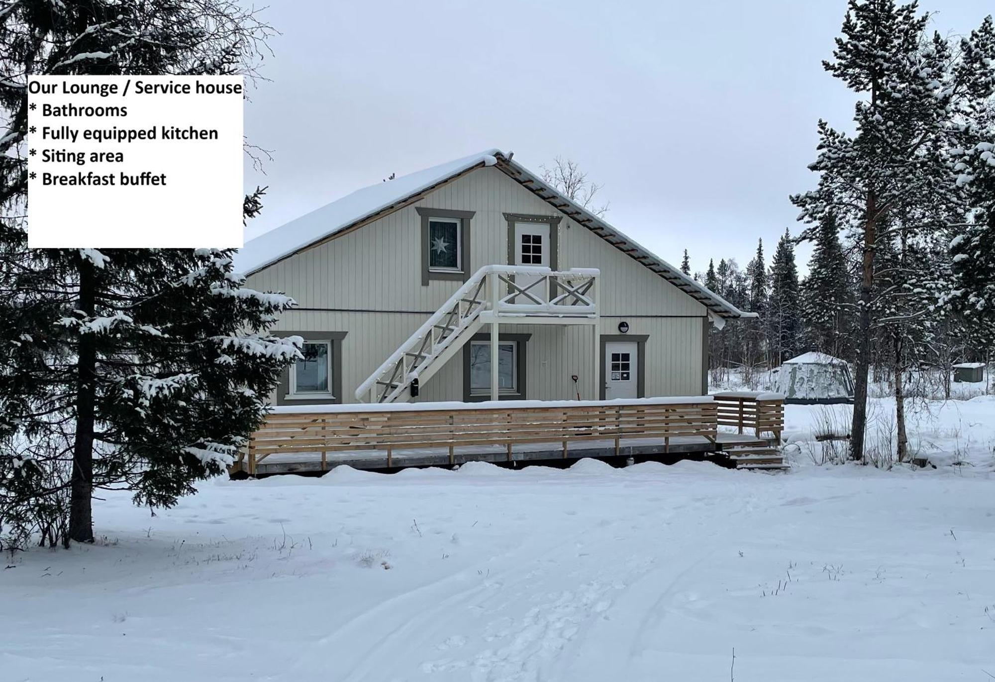 Aurora River Camp Glass Igloos & Cabins Kiruna Exterior foto